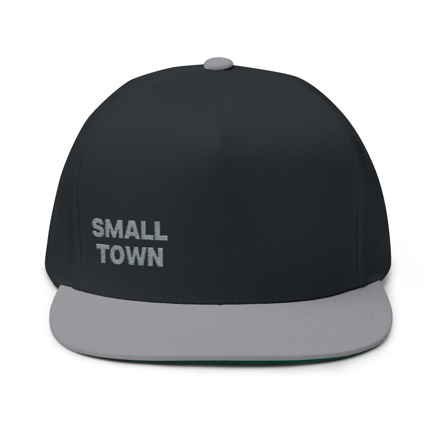 Trendy Flat Bill Cap | Stylish Embroidered Small Town Hat, Casual Wear, Perfect Gift for Him/Her, Streetwear Accessory, Summer Fashion